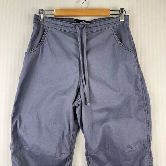 Hollister Low-Rise Baggy Gray Jogger Pant Elastic Waist Relaxed Fit Men’s Medium - Picture 3 of 5